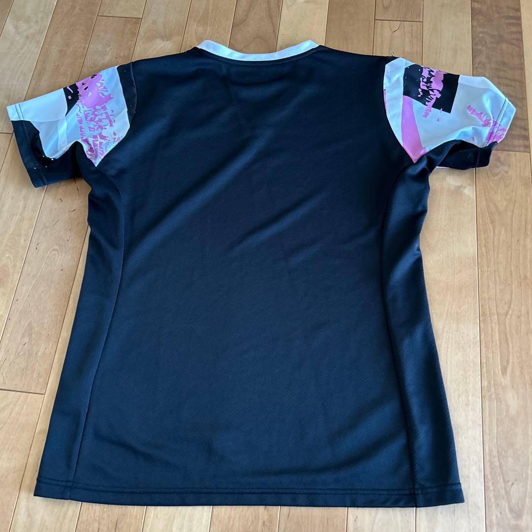 GOSEN 幾何学模様 Tシャツ 黒/白/ピンク　上下セット