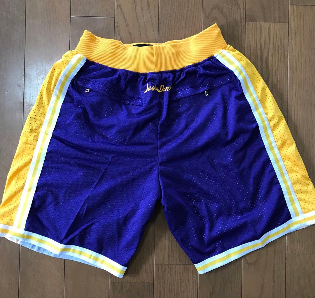 ロサンゼルス　レイカーズ　ショーツ　ハーフパンツ　ユニフォーム　L　LAKERS