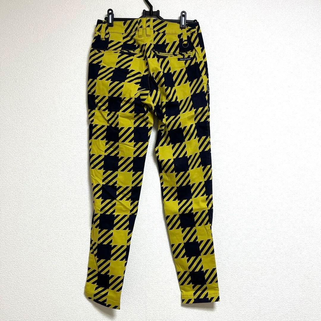 新品　Jack Bunny!! レディースパンツ サイズ0 イエロー×ネイビー