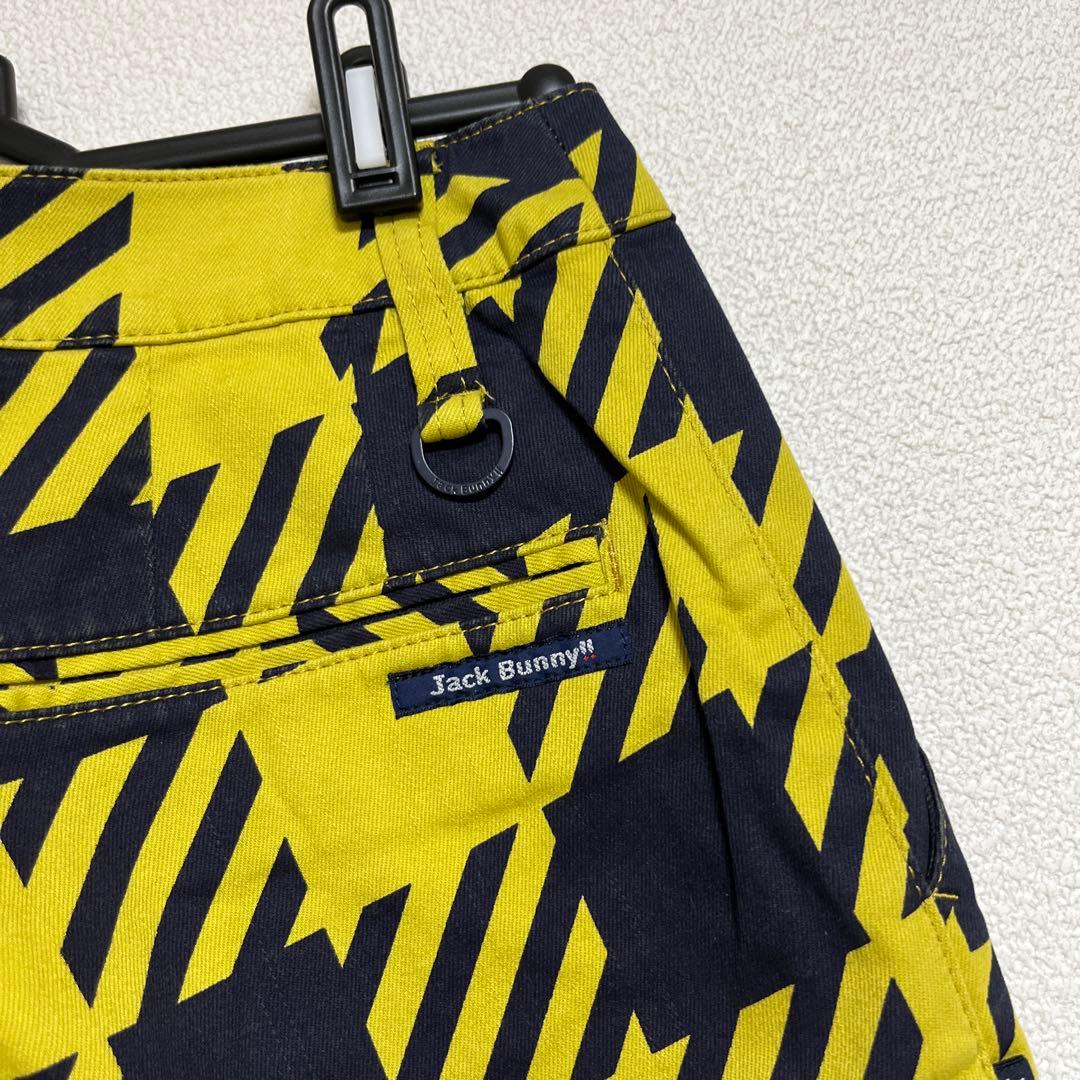 新品　Jack Bunny!! レディースパンツ サイズ0 イエロー×ネイビー