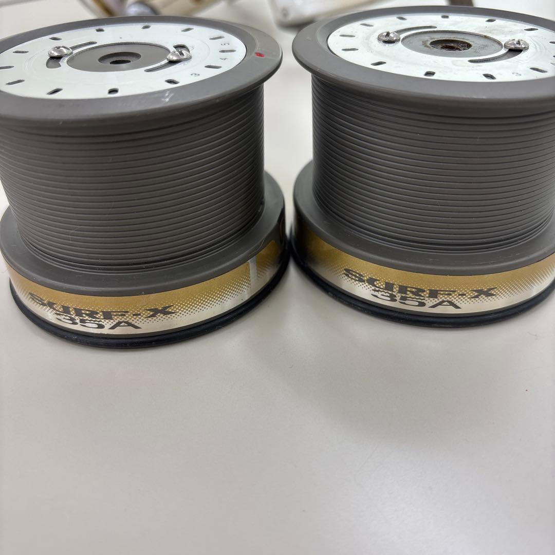 ダイワ　サーフ　SURF-X 35A 白3台 替スプール4コ