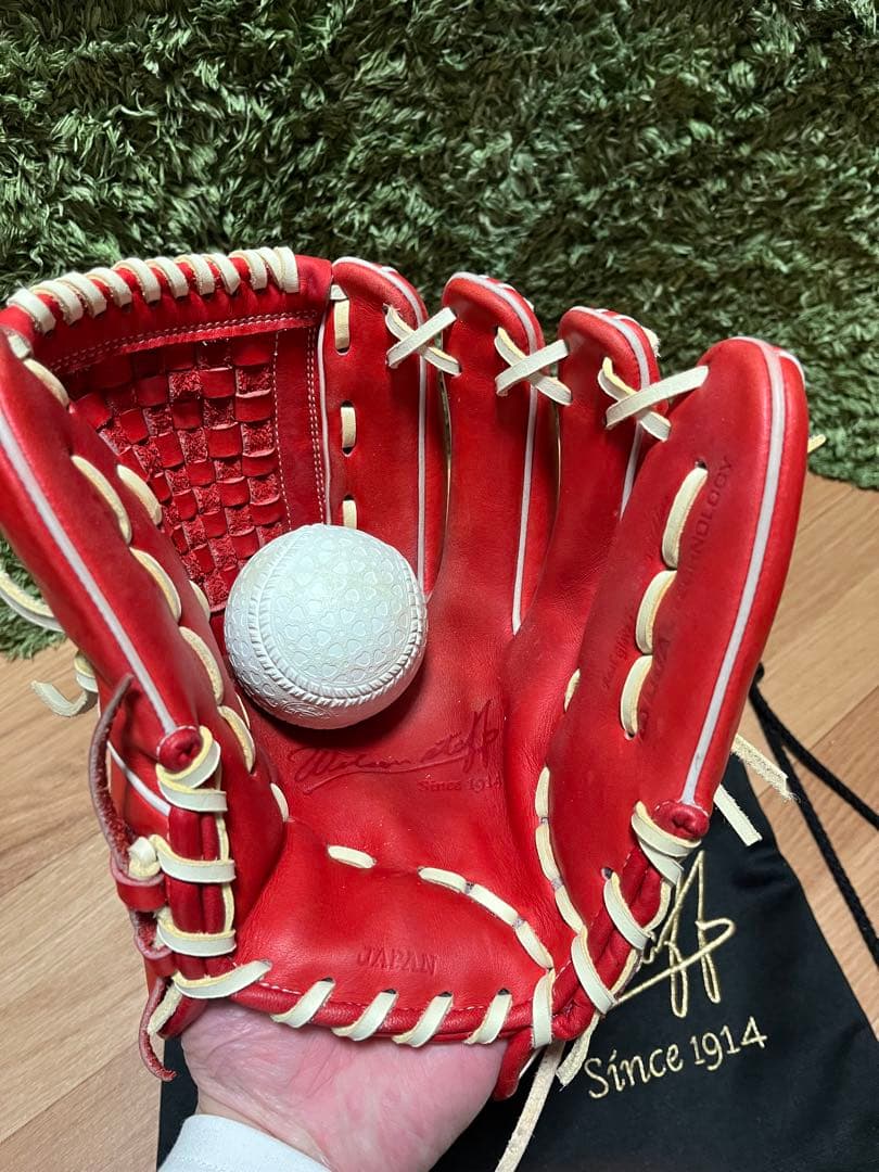 ウィルソンスタッフ カスタムオーダー 軟式内野用グラブ RG87 Eオレンジ