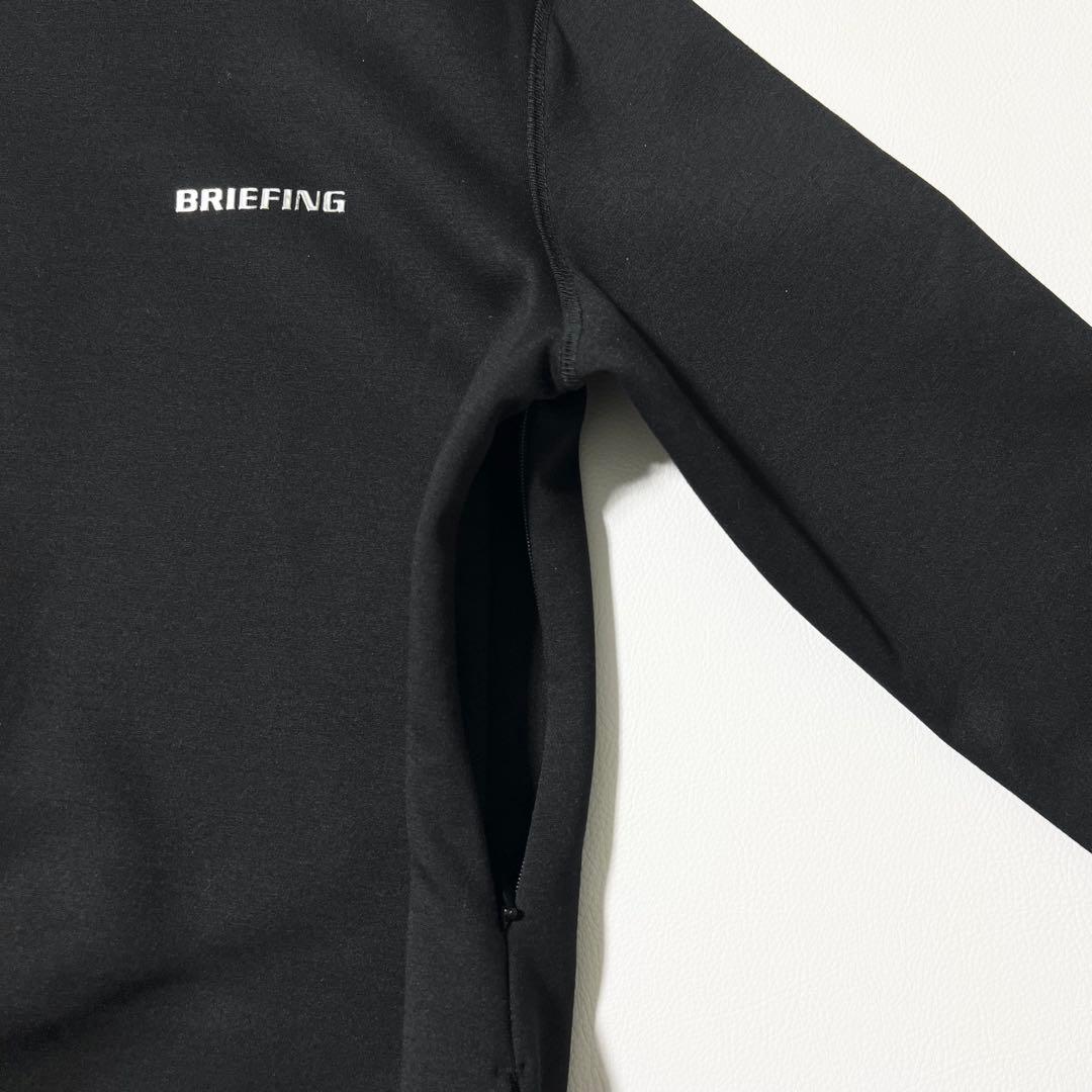 3458【美品】ブリーフィング モックネック長袖ワンピース 3Dロゴ 23年