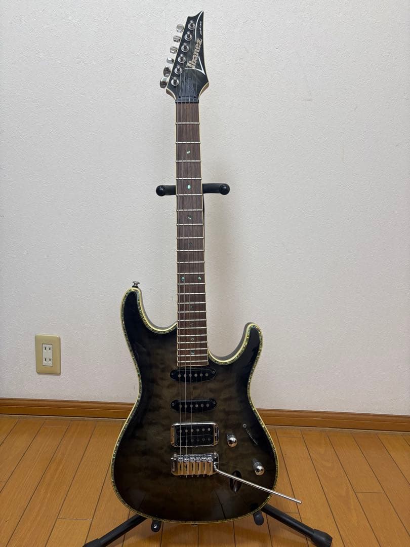 ギター Ibanez SA360 QM ソフトケース付き