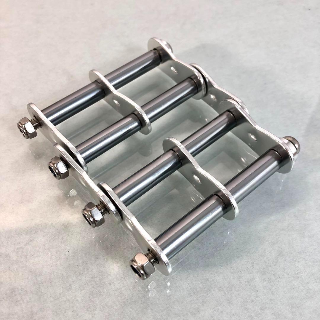 ニックス風 腰道具カスタムチェーン シルバー１組汎用工具差し対応チェーン２組