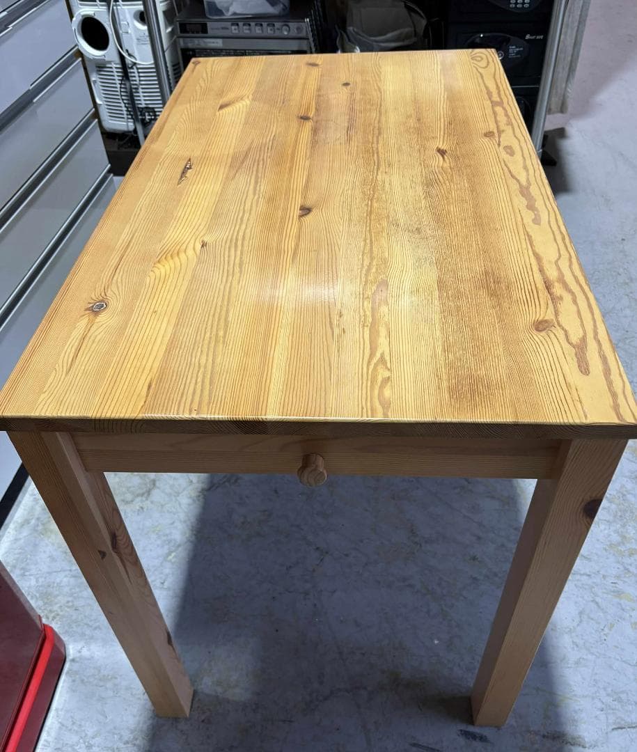 MUJI 無印良品 パイン材 デスク＆キャビネットセット、USED/キレイ