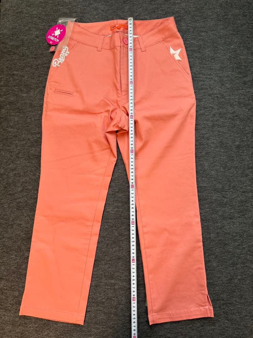 BEAMS GOLF ストレッチピンクパンツ レディース ゴルフ