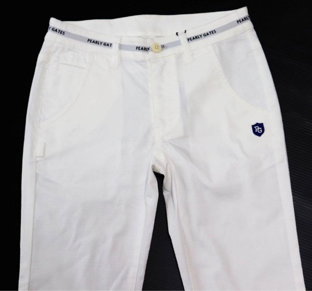 《パーリーゲイツ》新品 ティー付 薄手 接触冷感 ストレッチパンツ 1(W74)