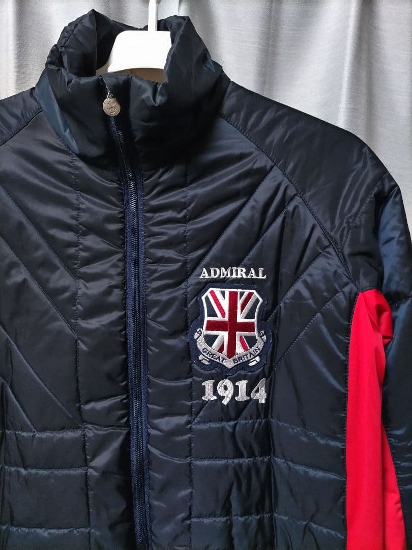 良品　アドミラルゴルフ　中綿 ジャケット ネイビー