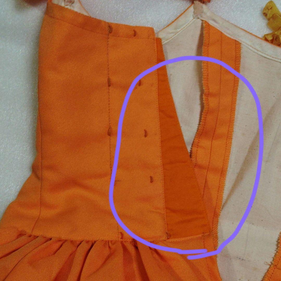 バレエ　オレンジ ミニスカート　ワンピース　花付き5着　花なし２着　帽子付