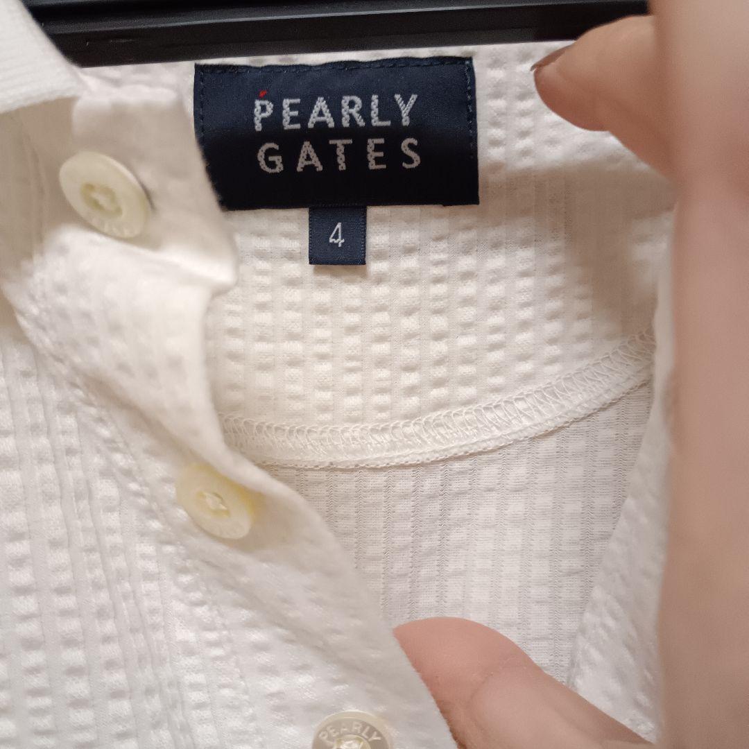 PEARLY GATES ポロシャツ サイズ4 ホワイト