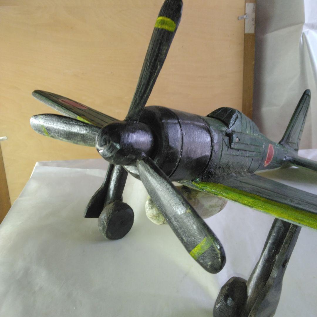 木製の戦闘機　昭和レトロ