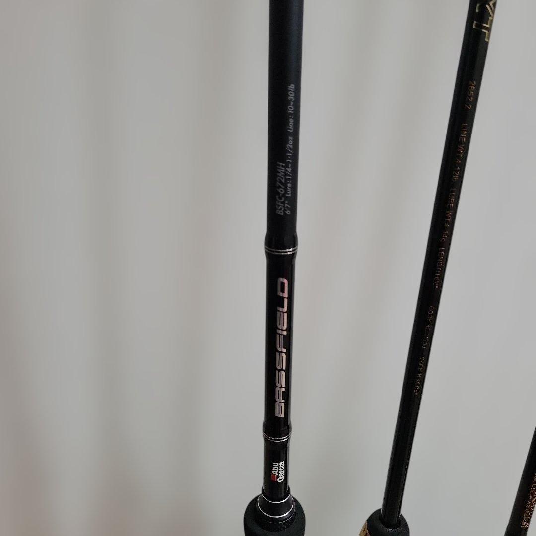 バスロッド 5本セット アブガルシア・シマノ・SZM 他 ベイト/スピニング
