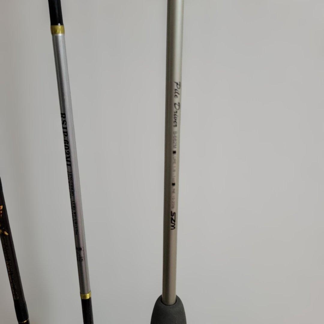 バスロッド 5本セット アブガルシア・シマノ・SZM 他 ベイト/スピニング