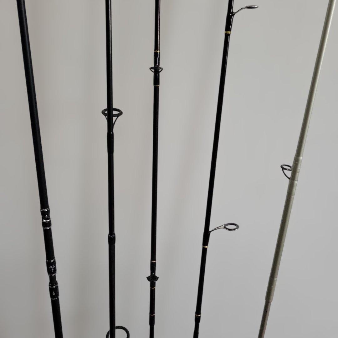 バスロッド 5本セット アブガルシア・シマノ・SZM 他 ベイト/スピニング