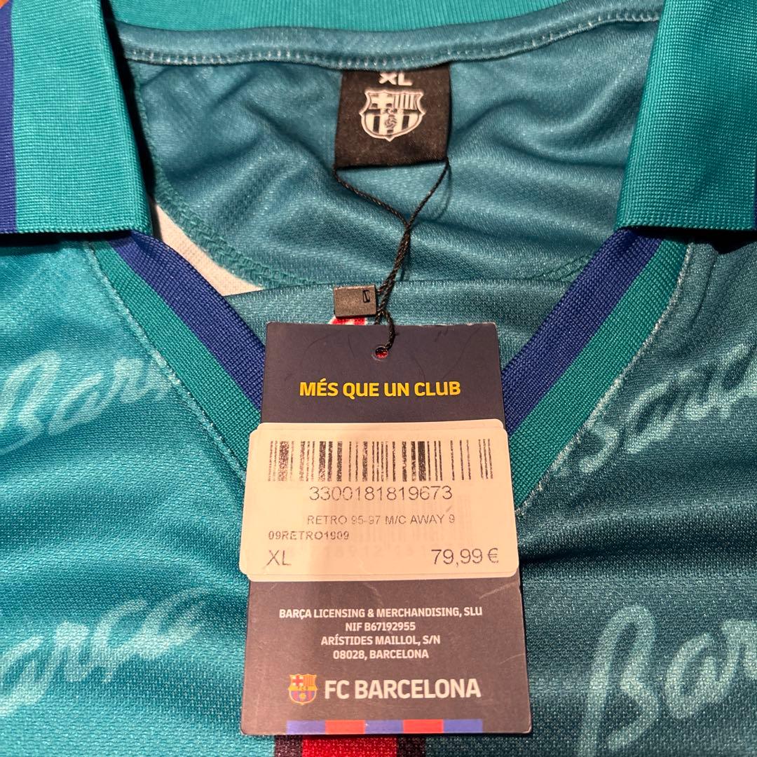FCバルセロナ 95-97シーズン復刻ユニフォーム(新品タグ付き)