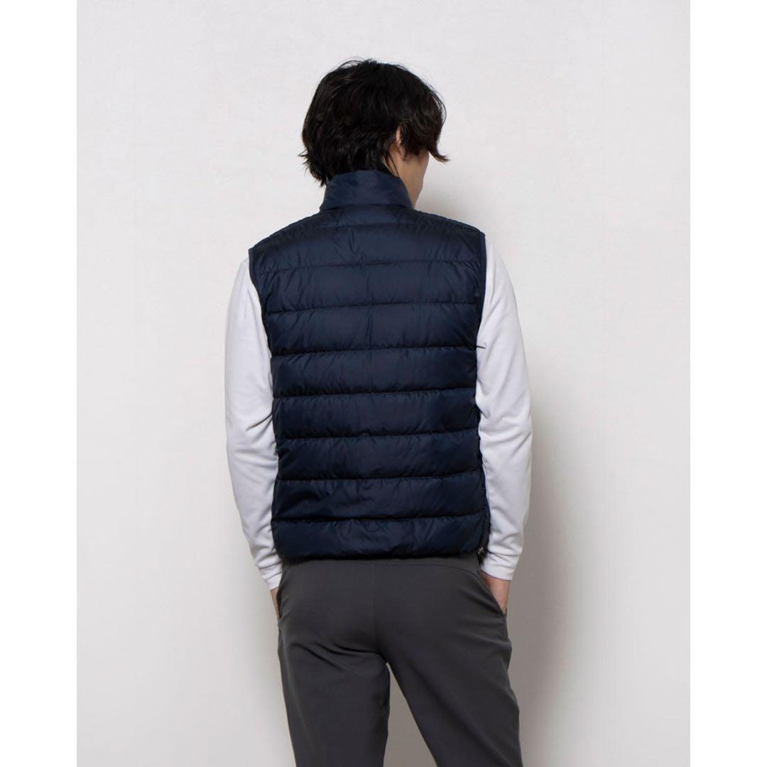 新品　アディダス　エッセンシャルズ ダウンベスト　ゴルフ　ネイビー　2XL