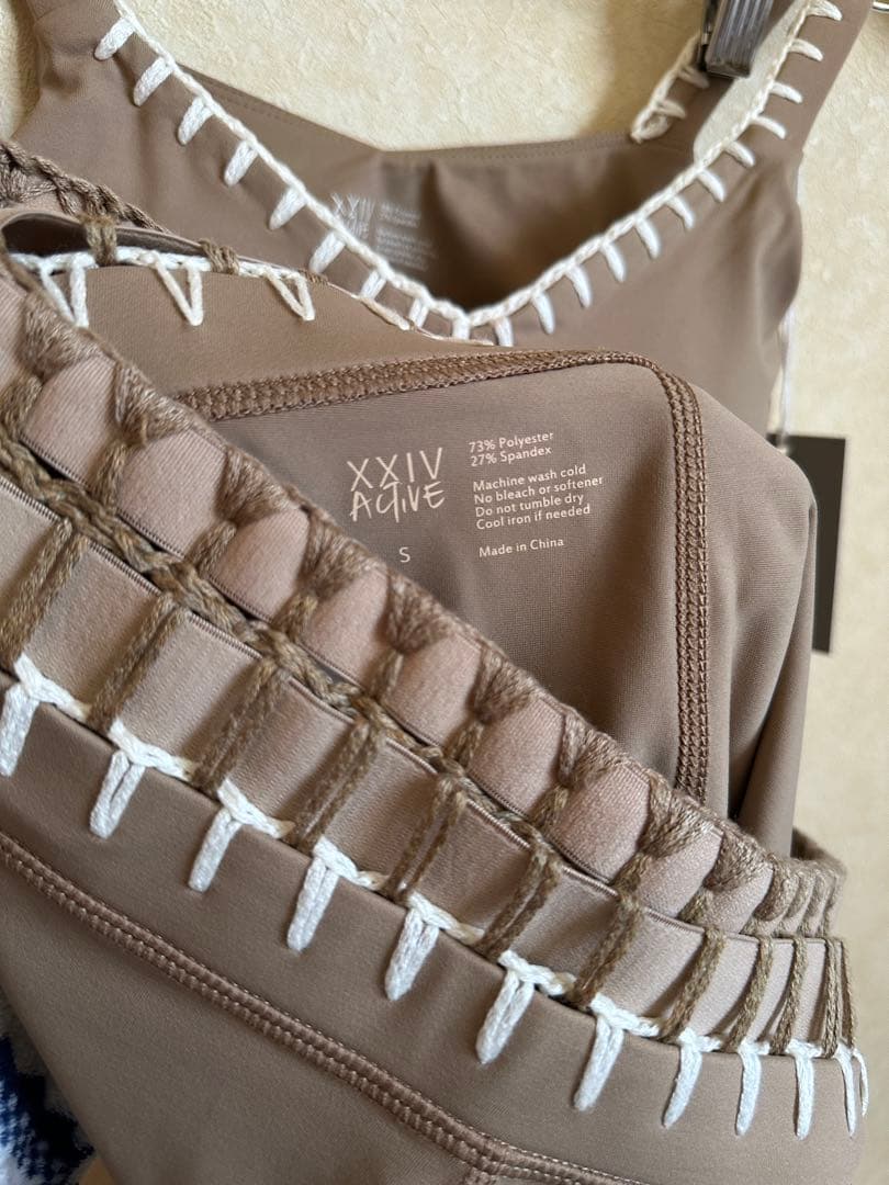 XXIV ACTIVE トップ　レギンス　セット　クロシェット　crochet
