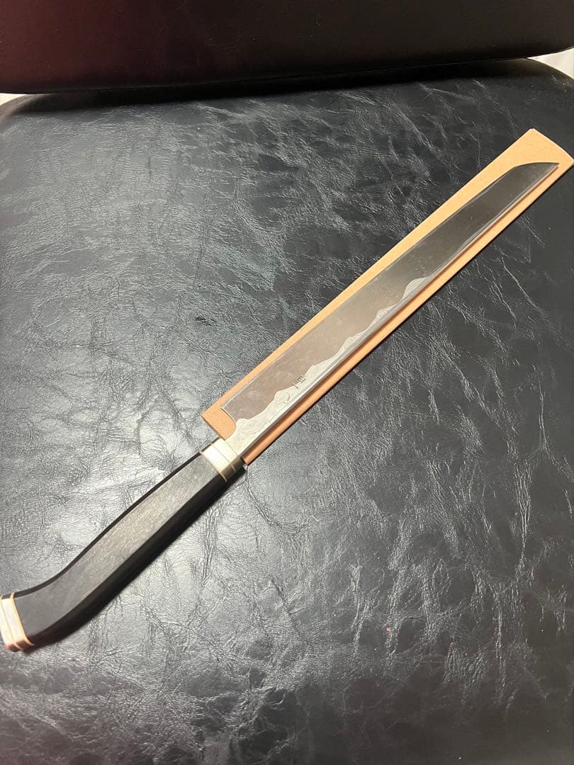 【定価10万円が限定特価】柳刃包丁 300mm 白一鋼 ダマスカス 鞘付き