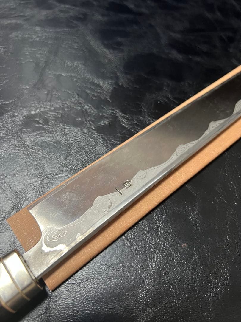 【定価10万円が限定特価】柳刃包丁 300mm 白一鋼 ダマスカス 鞘付き