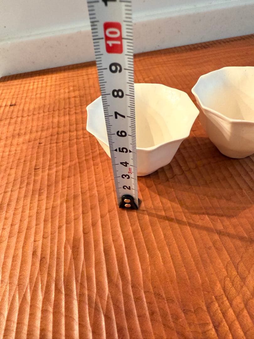 井山三希子　茶杯　湯呑み　2こセット　中国茶　煎茶　白　パールホワイト