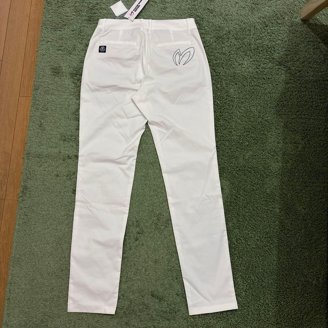 パーリーゲイツ☆新品 マスターバニー BIGステッチロゴ ストレッチツイルパンツ