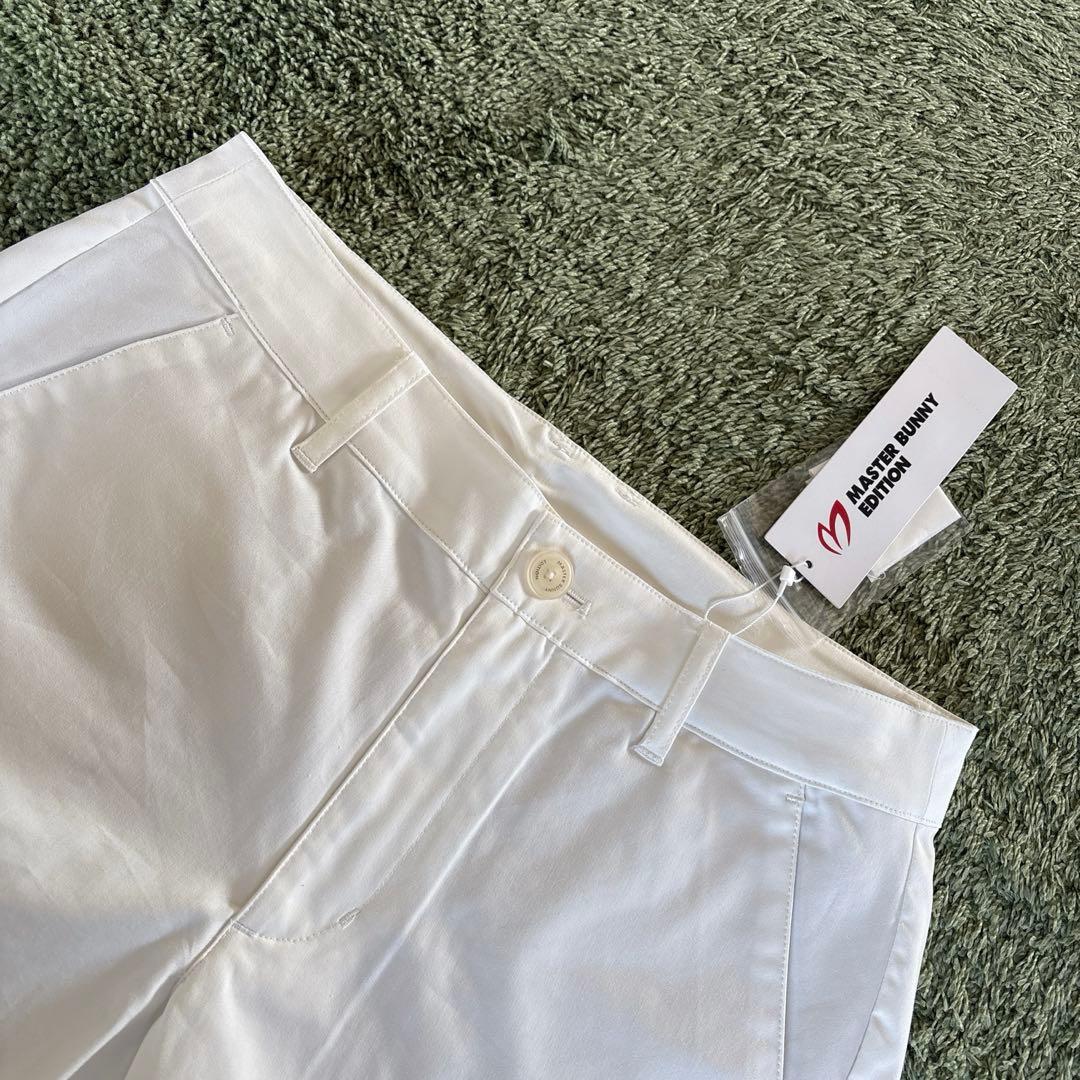 パーリーゲイツ☆新品 マスターバニー BIGステッチロゴ ストレッチツイルパンツ
