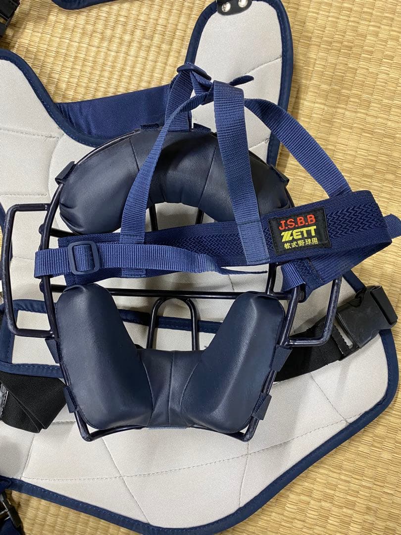キャッチャー用防具一式 ネイビー