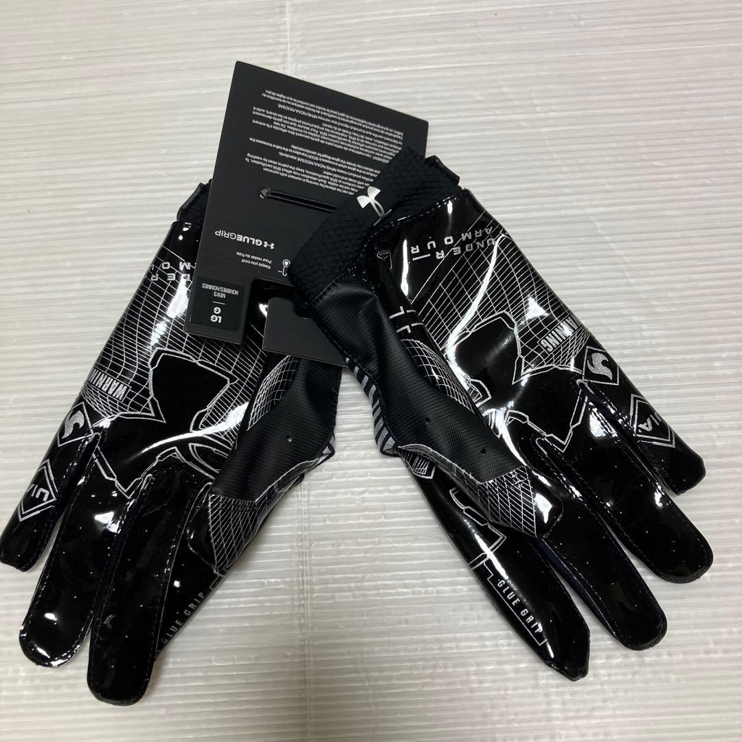 送料無料 新品 underarmour アメフト グローブUA BLUR L