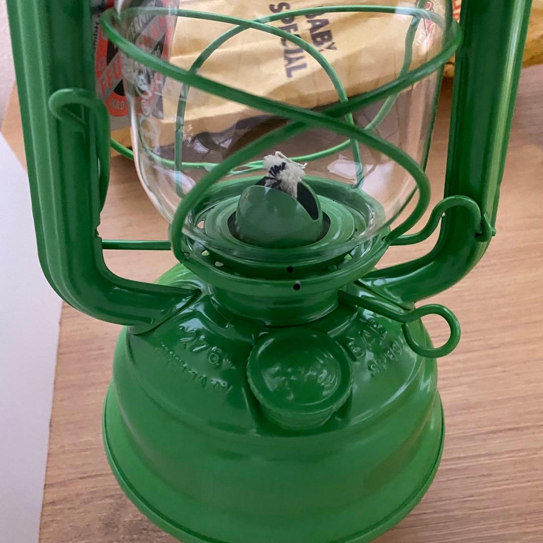 【未使用品】フュアハンド　オイルランタン　イエローグリーン