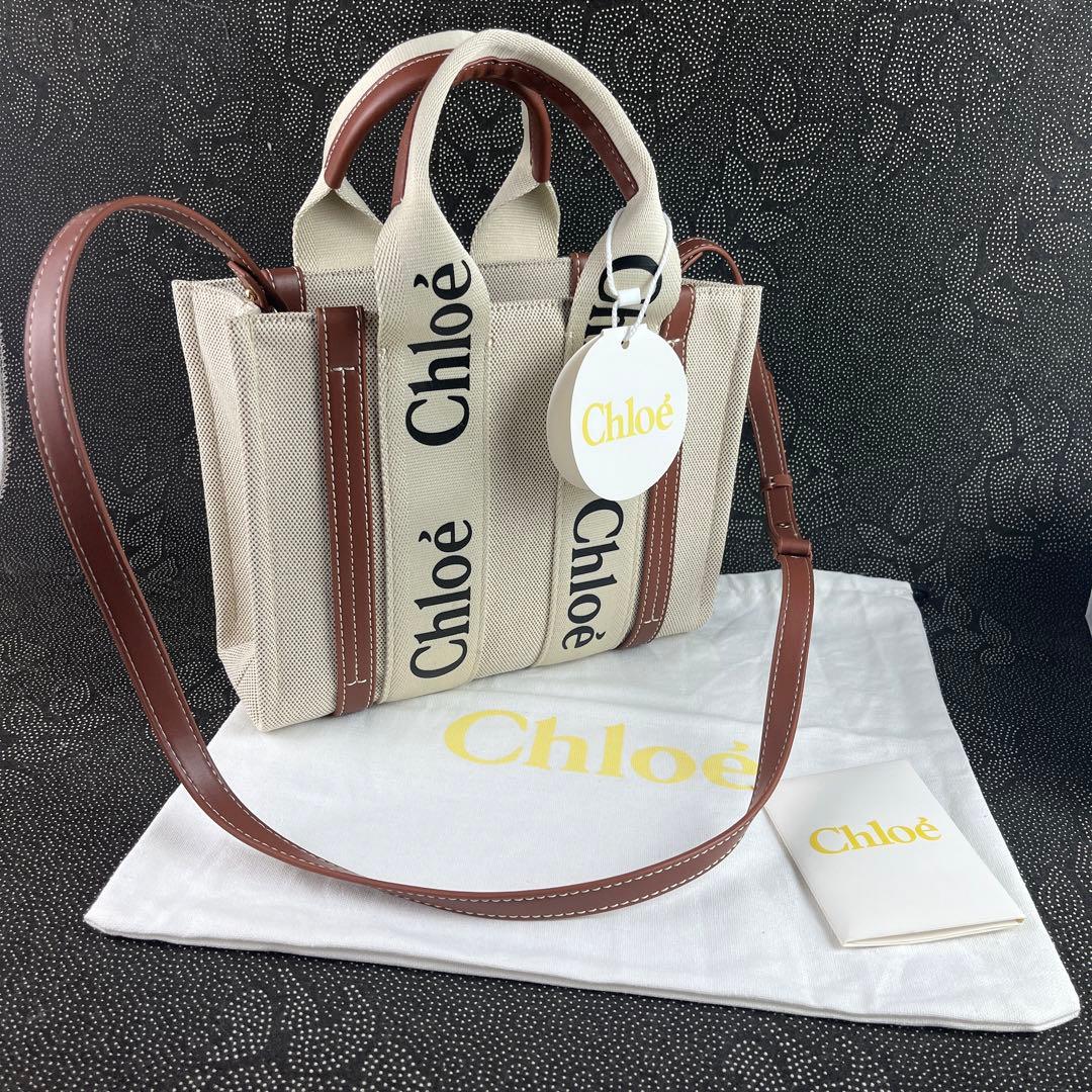 Chloe クロエ woodyスモールトートバッグ ショルダーバッグ