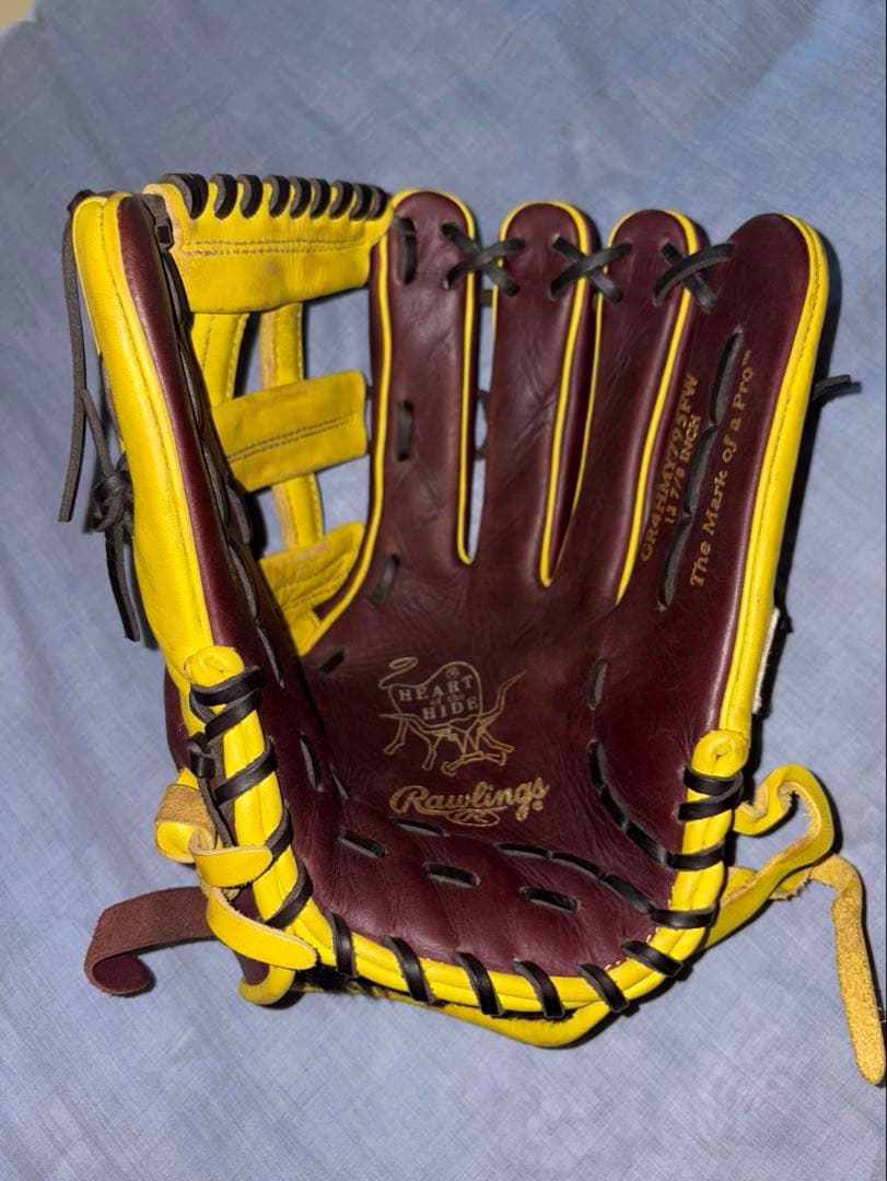 軟式 ローリングス HOH MLB COLOR SYNC 外野手 右投12.8