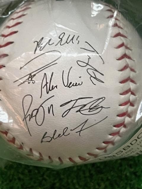 大谷翔平25WSチャンピオン記念チーム選手サイン入ボールローリングス社US限定品