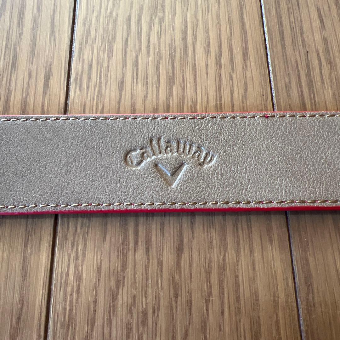 callaway キャロウェイ ゴルフ レディース ベルト レッド