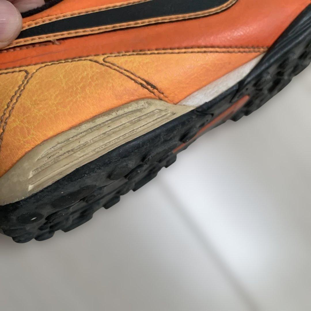 Nike 26cm サッカー トレシュー 本革　オレンジ/イエロー