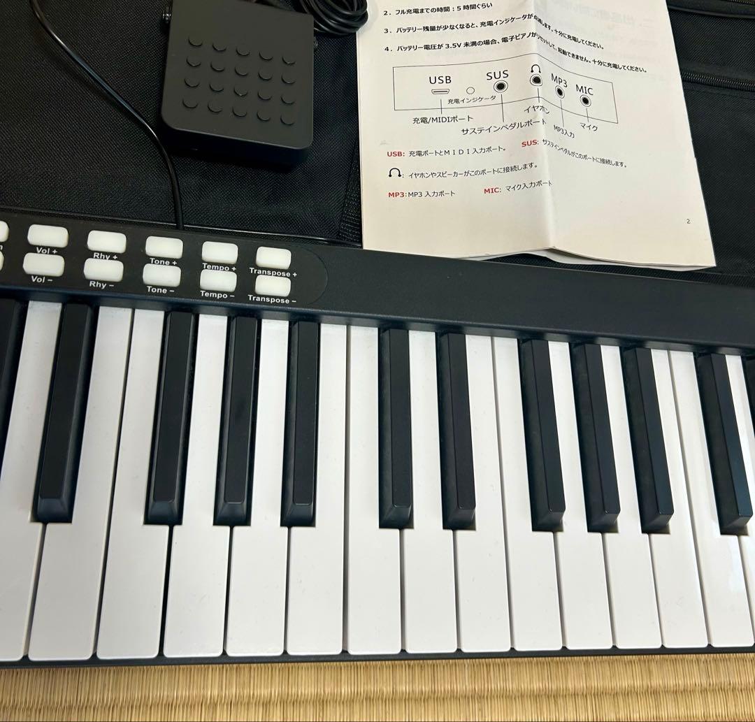 TOMOI　トモイ　88鍵盤　電子ピアノ　キーボード　コードレス