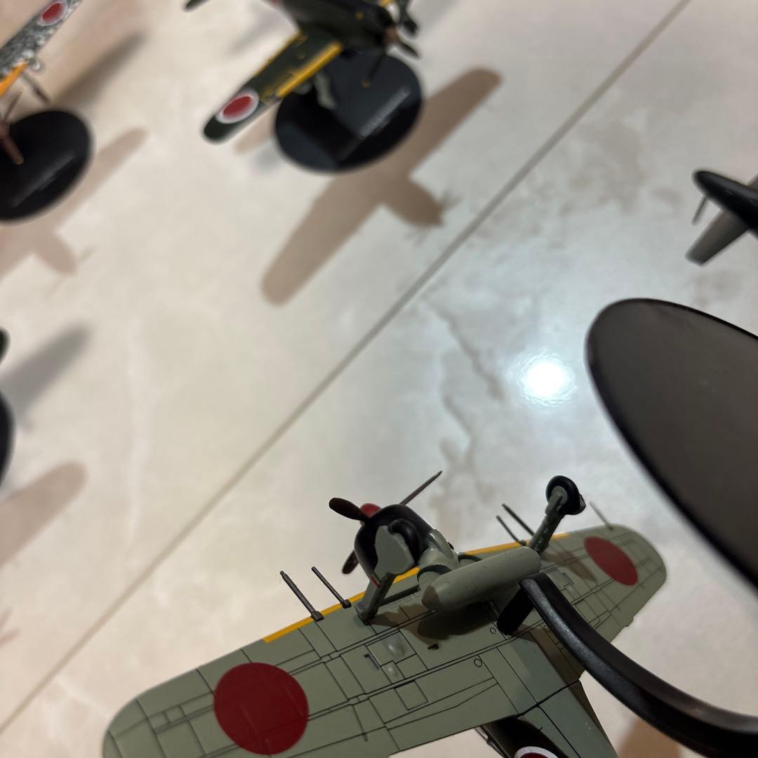 ジャンク扱い品　日本陸軍　戦闘機　飛行機　飛行機　模型　7点セット