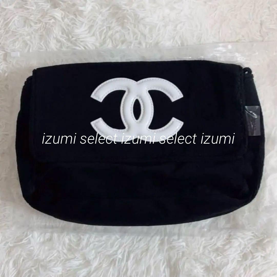 新品CHANEL海外限定ビューティーノベルティ　CHANELブラックショルダー