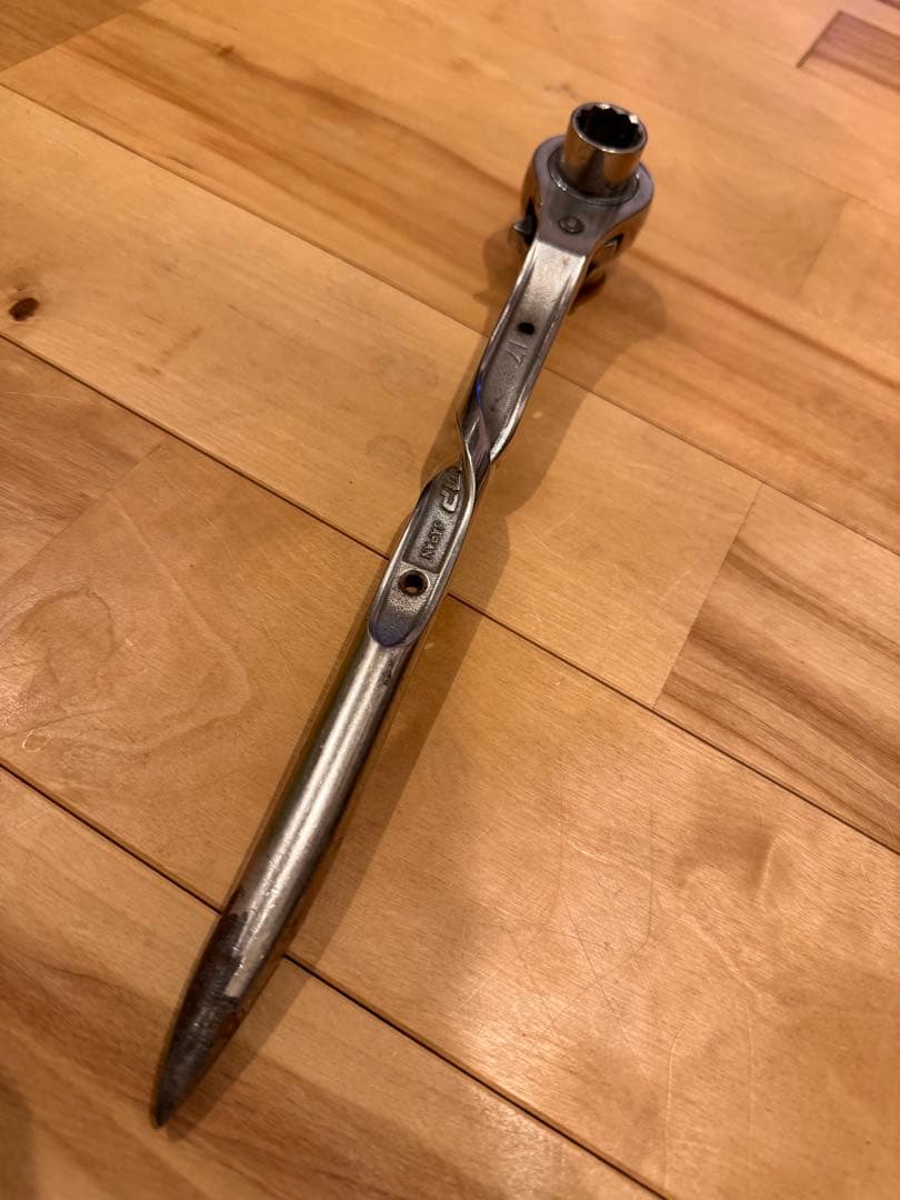 TOP 17×21 焼入れツイスト ラチェット 300mm
