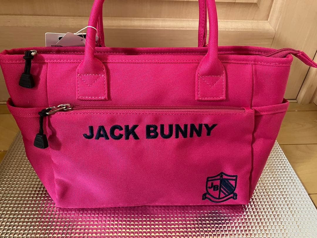 新品　Jack Bunny ジャックバニー　ラウンドバッグ　ピンク