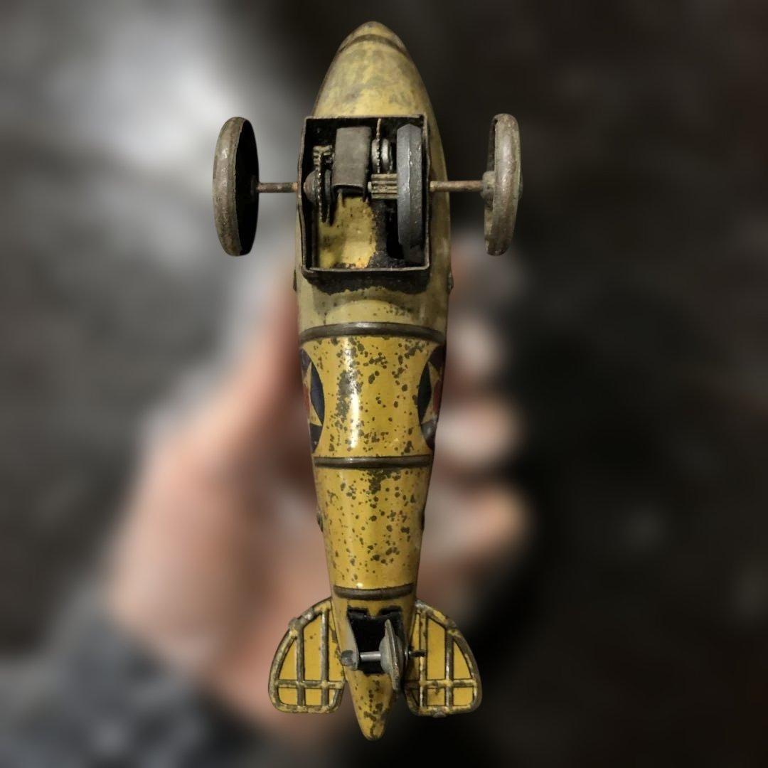 ヴィンテージ　ブリキ 飛行機　軍隊