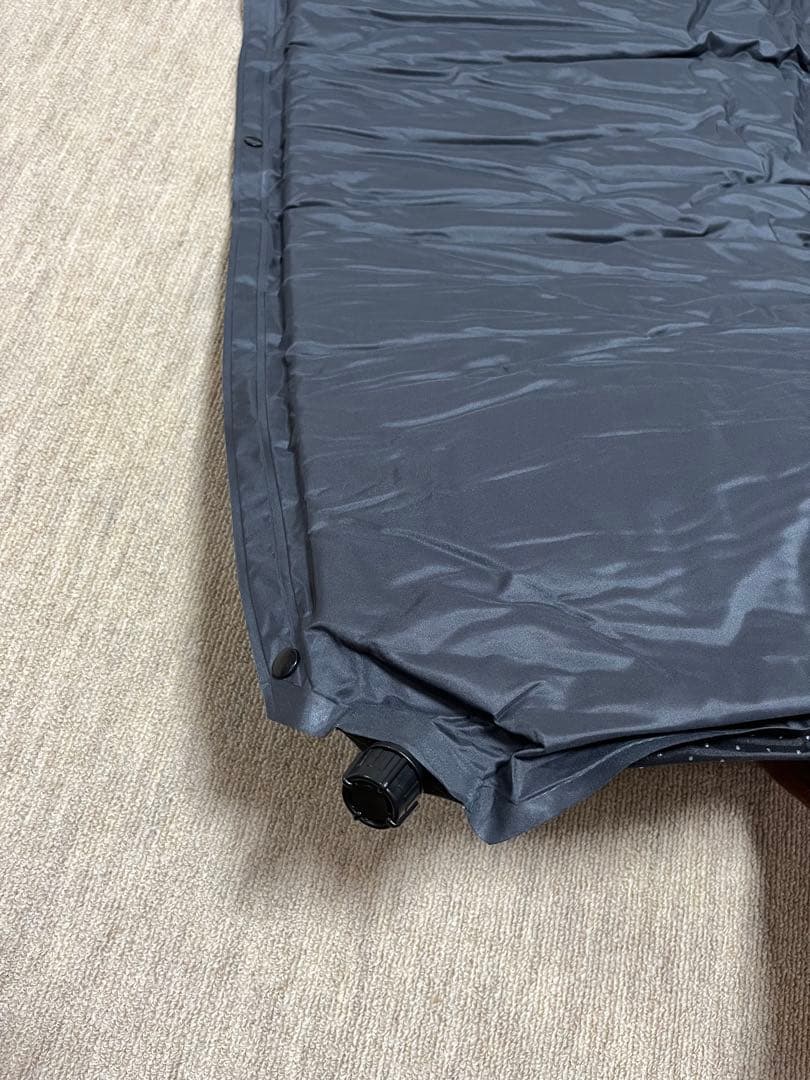 【超美品】QUICKCAMP インフレーターマット セミダブル8cm・グレー