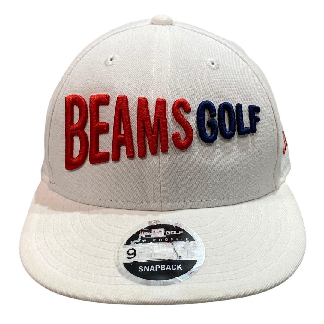 BEAMS GOLF ビームス ゴルフ フラットバイザー キャップ ホワイト