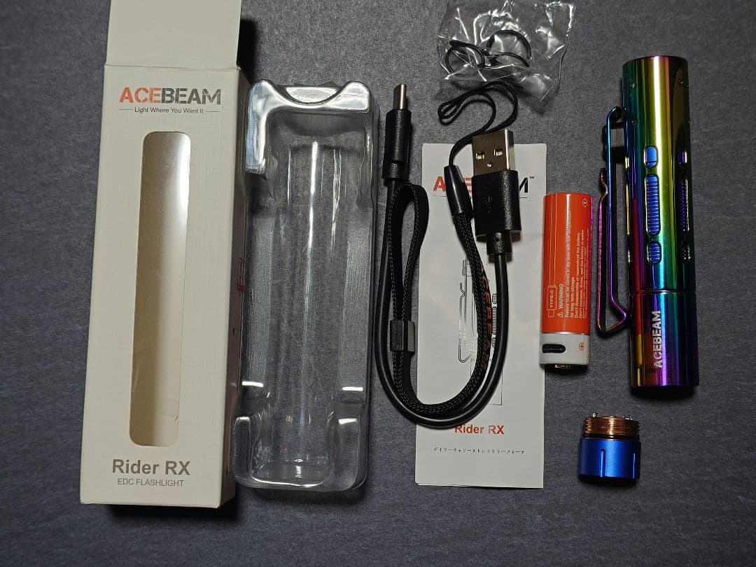 ライト・ランタン ACEBEAM Pokelit 2AA & Rider RX RAINBOW