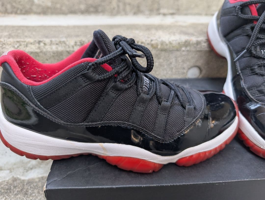 シューズ(男性用) aj11 bred low 27cm jordan11