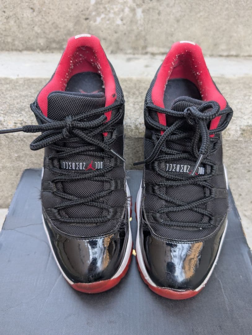 シューズ(男性用) aj11 bred low 27cm jordan11
