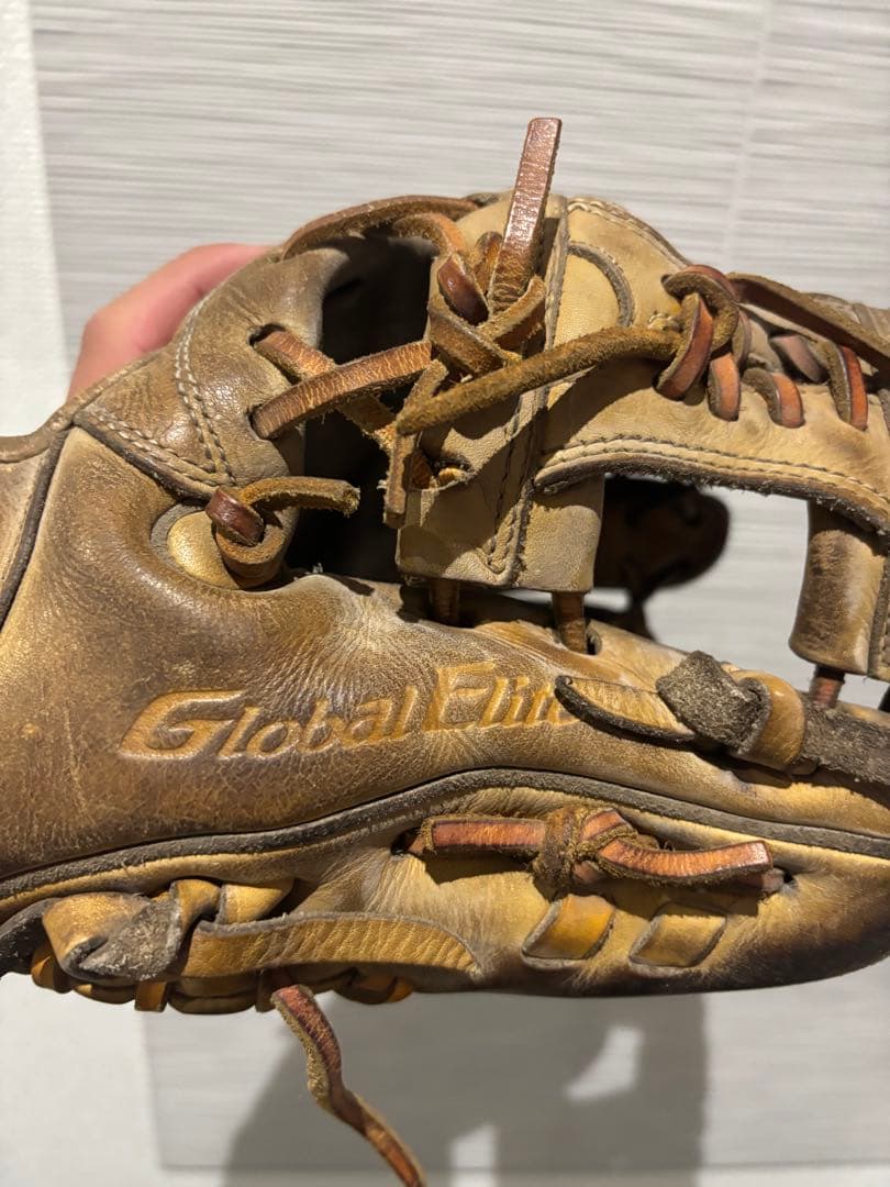 Mizuno Global Elite 硬式グローブ ブラウン内野手用