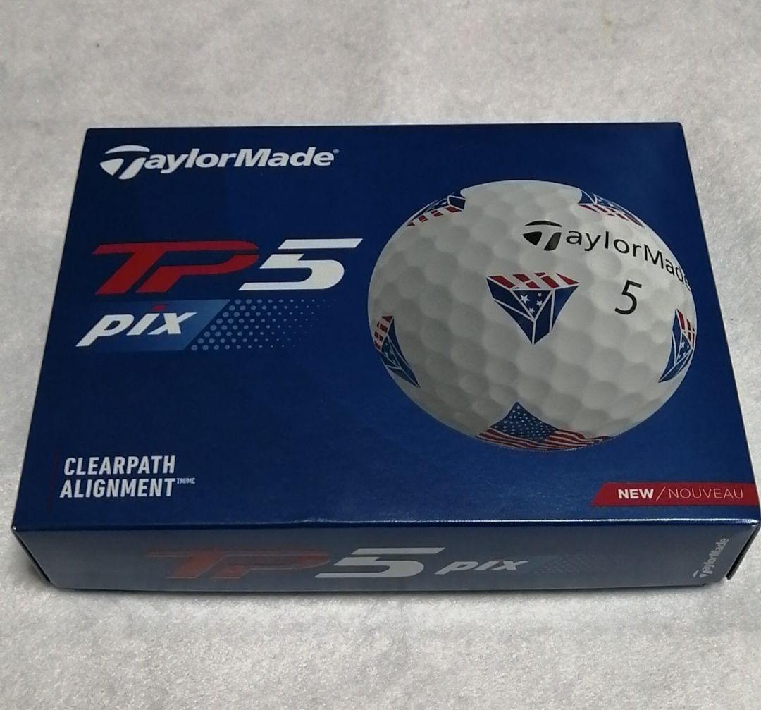 テーラーメイド ゴルフボール New TP5 Pix USA モデル