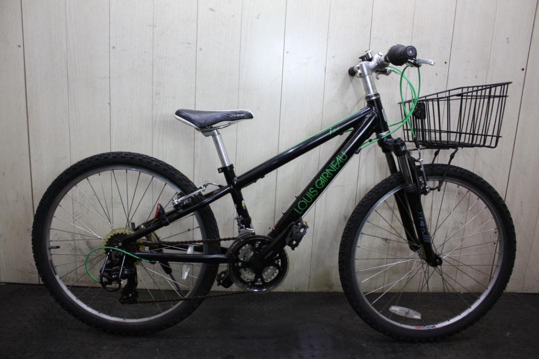 ルイガノ LGS-J24 24型 シマノ21速 300mm 本格子供用MTB 黒