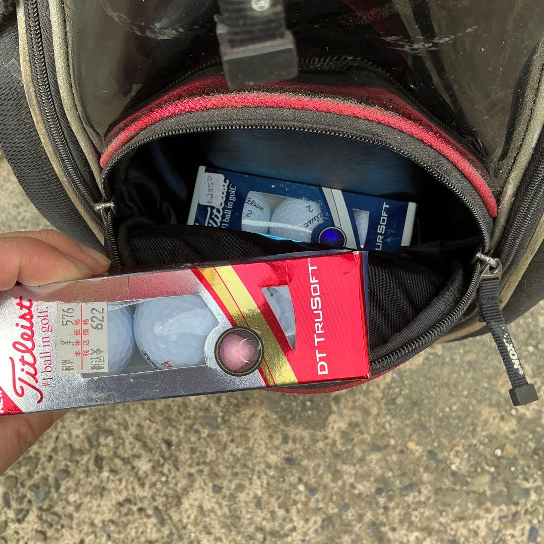 【7分割・ボールセット】SRIXON キャディバッグ ＆ Titleist